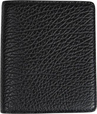 Maison Margiela Compact Bi Fold - Dames - Portefeuilles - Zwart - ONE Size - Leer - Accessoires