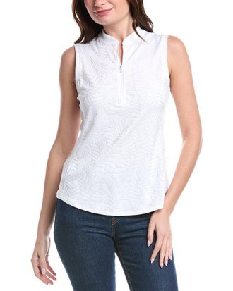 Tommy Bahama Aubrey Leaves Jacquard 1/2-Zip Top