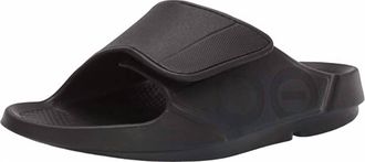 Oofos Mens Ooahh Sport Flex Sandal In Matte Black