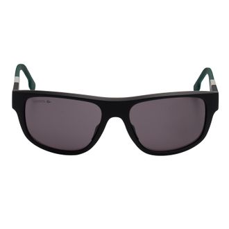 Lacoste Mens Rectangular Polycarbonate Sunglasses L6042S - Black - One Size