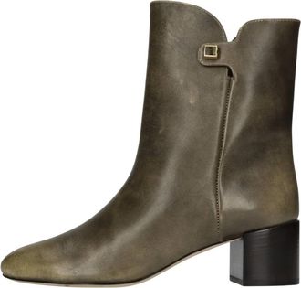 Maisons Skorpios Gaby Enkellaarsjes - Dames - Laarzen met Hak - Bruin - 39 1/2 EU - Leer - Schoenen