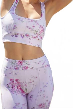 LoveShackFancy Pecan Bra In Magenta Glow