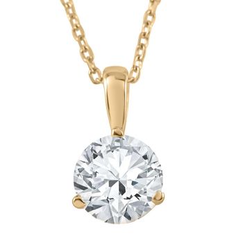 Pompeii3 5/8 ct Solitaire Lab Grown Diamond Pendant available in 14K and Platinum