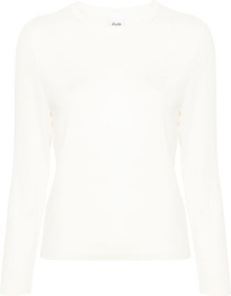 Allude fine-knit virgin wool jumper - women - Virgin Wool - S - Neutrals