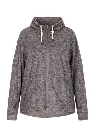 Dreimaster Dreimaster Fleece jas Dames grijs melange
