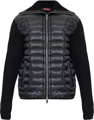 Diesel W-Sayer Jacket - Heren - Winterjassen - Zwart - XS - Leer - Jassen