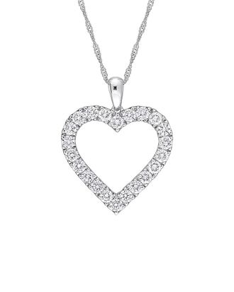 Rina Limor 14K 0.99 Ct. Tw. Diamond Heart Necklace