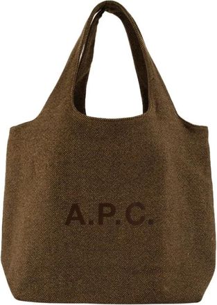 A.P.C. Ninon Tote - unisex - Shoppers - Bruin - ONE Size - Wol - Tassen