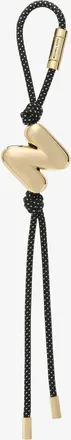 Michael Kors Initial Gold-Tone and Speckled Cord Bag Charm
