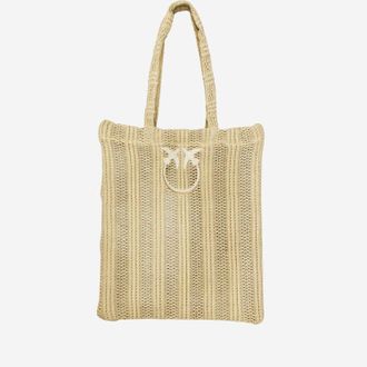 Pinko Pinko Easy Raffia Shopping Bag