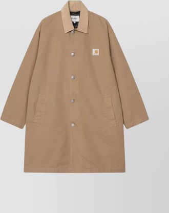 Carhartt Work in Progress cotton canvas webster coat collar