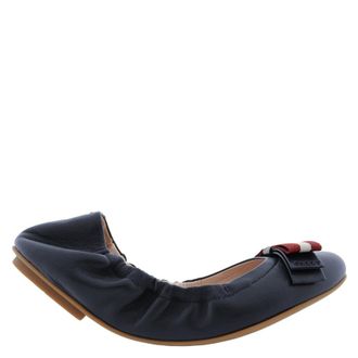 Bally Beata Leather Ballerina Flats, Brand Size 35 ( US Size 4.5 )