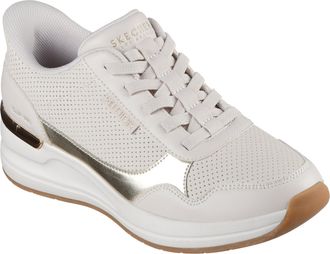 Skechers Womens Billion 2-Top-Tier Hands Free Slip-ins Sneaker, Natural, 5 UK