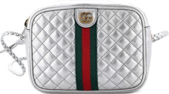 Gucci Trapuntata Camera Bag Quilted Leather Mini crossbody bag - Zilver