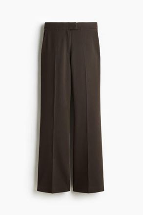H&M Bootcut Trousers in Dark Brown at Nordstrom, Size 18