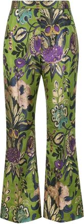 Valentino Garavani Broeken, Dames, Groen, S, Stijlvolle broeken voor moderne fashionistas