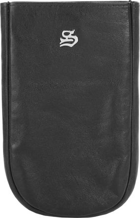 Szuna Brieftasche SZUNA, Damen, schwarz, Leder, gl&auml;nzend, Kleinlederwaren Brieftasche, echt Leder