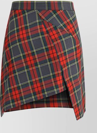 Vivienne Westwood wool asymmetric hem wrap skirt