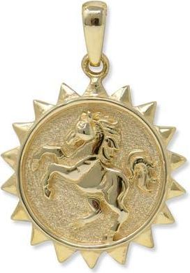 Anzie Aztec Year of the Horse 14K Gold Medallion in Yellow Gold at Nordstrom