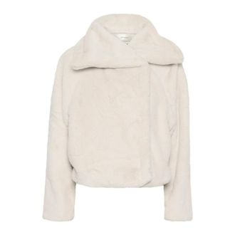 Inwear Faux Fur & Shearling Jackets, female, Beige, Size: L Faux Fur Shearling Yoboiw Coat Jacket