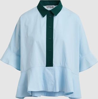 Essentiel Chemise Kaylee Vert Bleu