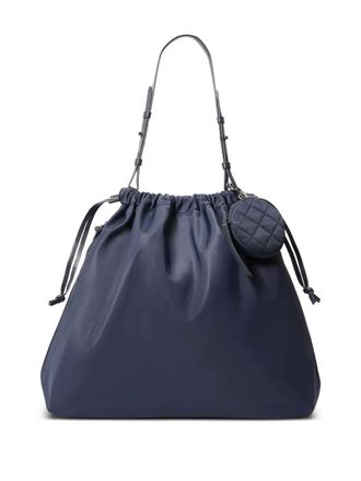 MZ Wallace Waverly drawstring quilted shoulder bag - women - Nylon/Calf Leather - One Size - Blue