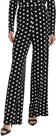 Halston Heritage Polka Dot Wide Leg Pant