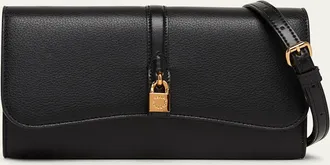 Stella McCartney Stella Ryder Embossed Grainy Eco Vegan Leather Wallet with Strap
