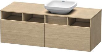 Duravit Duravit Durastyle Mueble De Ba&ntilde;o De Pared 6785, 2 Cajones, 1 Hueco A La Derecha, 1400mm, Color (frente/cuerpo): Decoraci&oacute;n Roble Europeo - Ds6785r5252