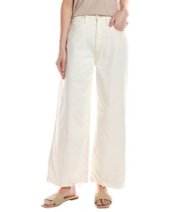 Hudson Hudson Jeans James High-Rise Ecru Wide Leg Crop Jean