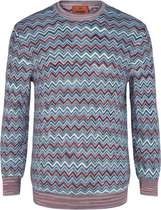 M Missoni Zig-Zag Pattern Pullover Sweater