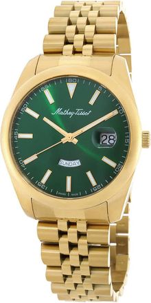 Mathey-Tissot Mathy Day-Date Quartz Green Dial Watch H510PV