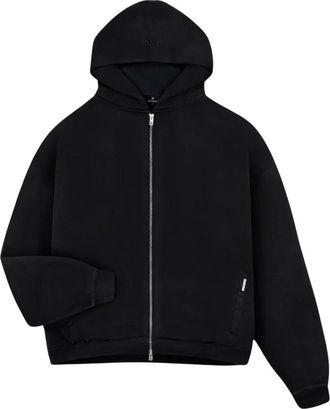 Represent Initial Boxy Zip Hoodie - Heren - Vesten met rits - Zwart - XL - Katoen - Hoodies & sweatvesten