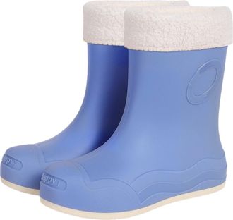 Generic Welly Boots Women Outdoor Slip Casual Short Ankle Rubber Shoes For Hiking Camping Daily Use Ladies Waterproof Fashion Short Silicone Fleece Lined Rain