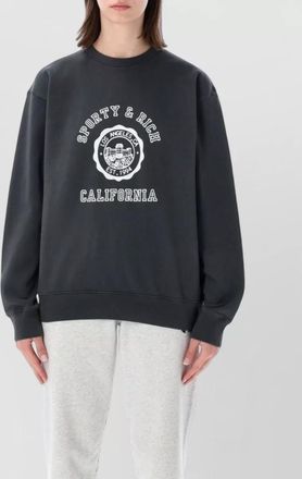 Sporty & Rich california crew neck long sleeve top