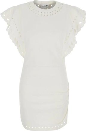 Isabel Marant Kleedjes, Dames, Wit, S, Katoen, Orlane Dress