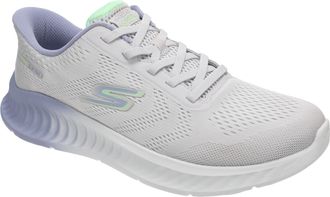 Skechers Womens Go Walk Now Hands Free Slip-ins, Light Gray, 3 UK