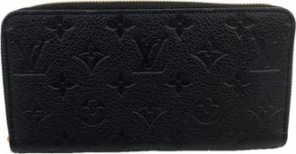 Louis Vuitton Noir Long Wallet (Bi-Fold) (Pre-Owned)