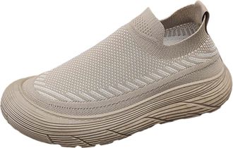 Generic Shoes Mens Black, Sports Shoes, Mens Slip-On Shoes, Breathable Casual Shoes, Thick, Soft Sole, Walking Shoes, Slip-On Running Shoes, Ultralight Flat S