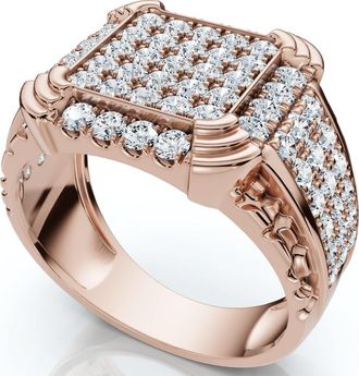 Pompeii3 2Ct Mens Diamond Ring in 14k Gold Lab Grown