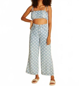 Billabong Perfect Pair Crop Top In Rodeo Blue