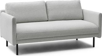 NORMANN COPENHAGEN Rar 2-Sitzer Sofa, schwarz / Venezia off-white