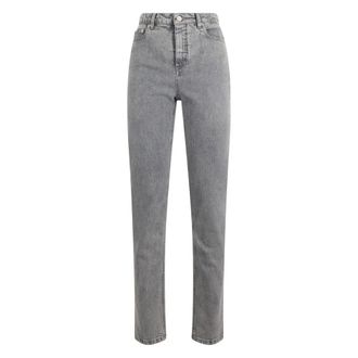 Alberta Ferretti Dames, Jeans, Grijs, Maat: S Katoen