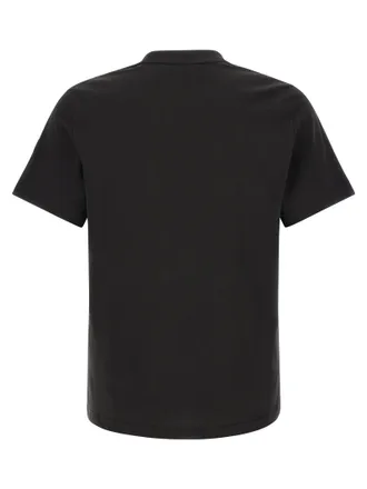 Moncler Logo-Print Cotton T-Shirt - Black