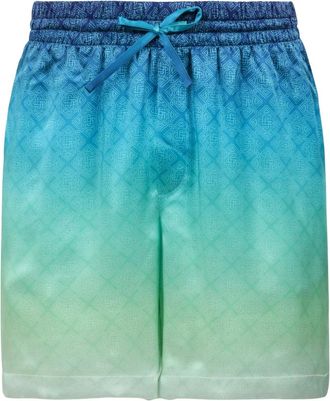 Casablanca Gradient Monogram Gebreide Shorts - Heren - Strandmode - Veelkleurig - S - Rayon - Badmode