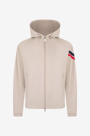 Moncler Windbreaker-Jacke aus Nylon und Strick Claut