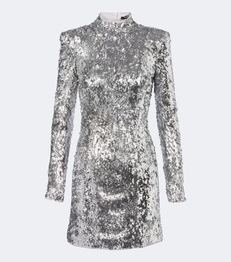 Balmain Abito corto con paillettes