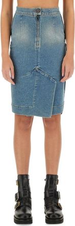 Vivienne Westwood Denim Midi Skirt-Donna