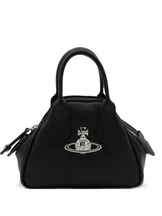 Vivienne Westwood orb-plaque top-handles bag - Black