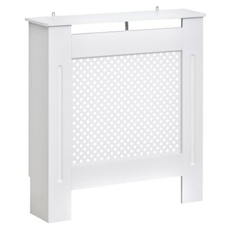 HOMCOM Cubierta de radiador 78x19x82 cm blanco